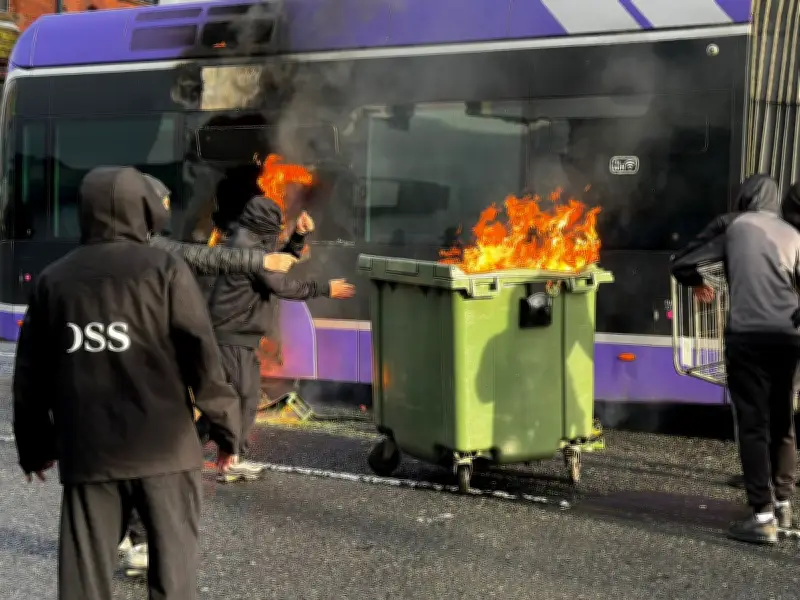 Belfast Bus Set on Fire During Anti-Immigration Protest After Knife Attack