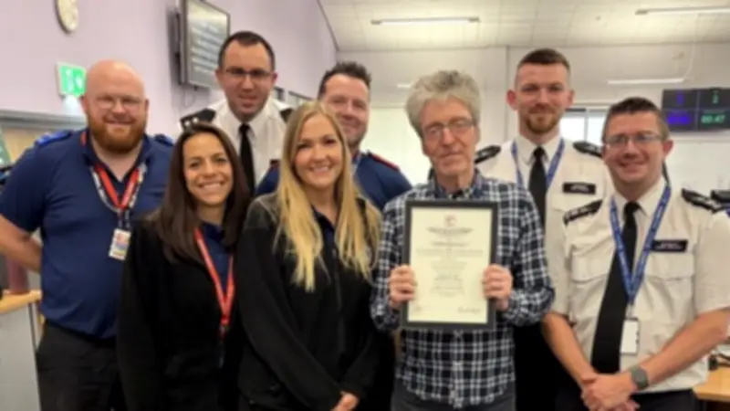 Call Handler Honoured with Royal Humane Society Award for Saving Suicidal Woman