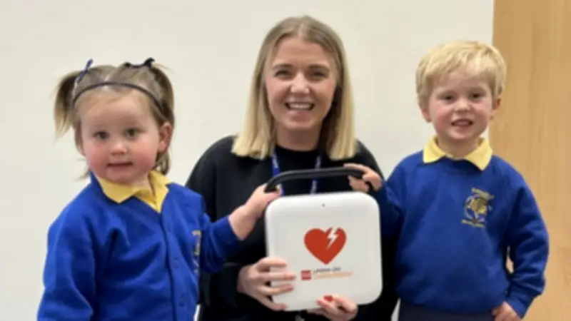 Daredevil Bursar Skydives for School Defibrillator Fund