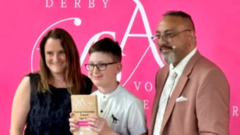 Derby Boy, 10, Wins Young Volunteer Award for Raising £2,000