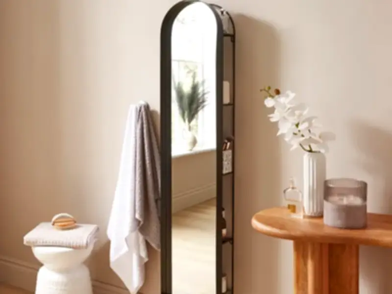 Dunelm's £85 Mirror with Hidden Shelves Earns Perfect Five-Star Rating