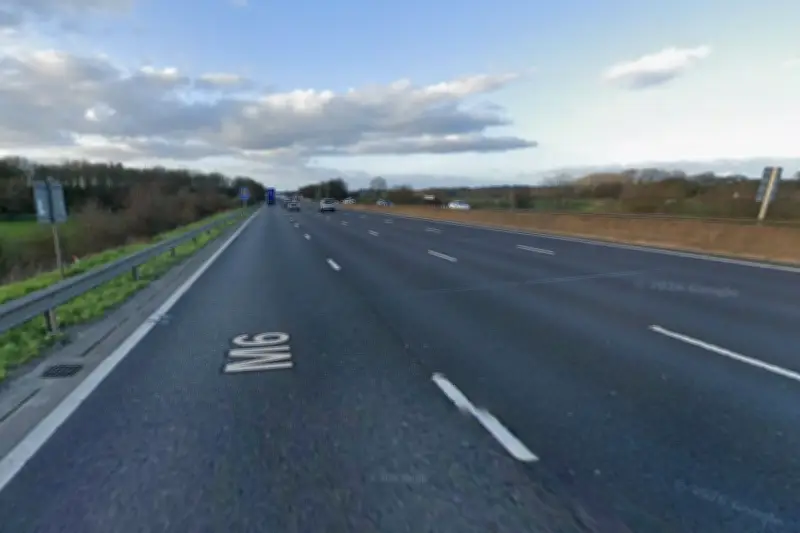 Early Morning Vehicle Fire Causes Disruption on M6 Near M5 Junction