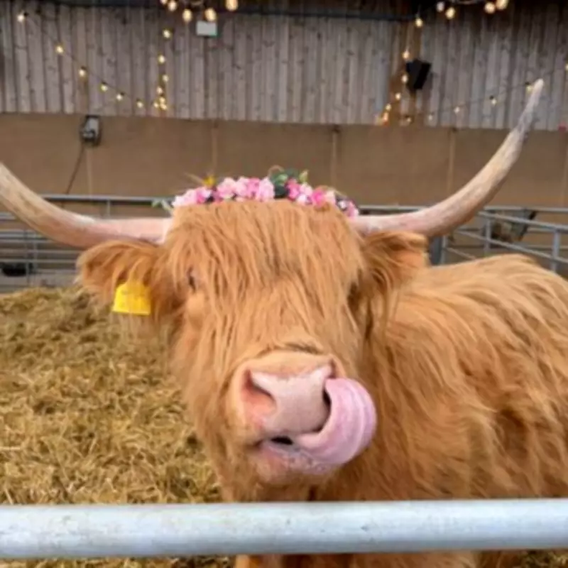 Highland Cow Grooming and Baby Calf Meet at Farm Two Hours from Birmingham