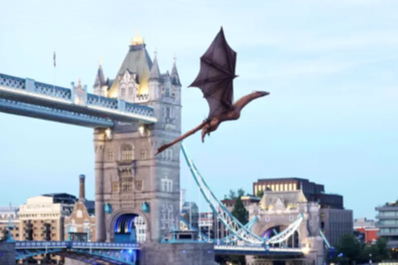 House of the Dragon's Syrax Dragon Soars Above Tower of London