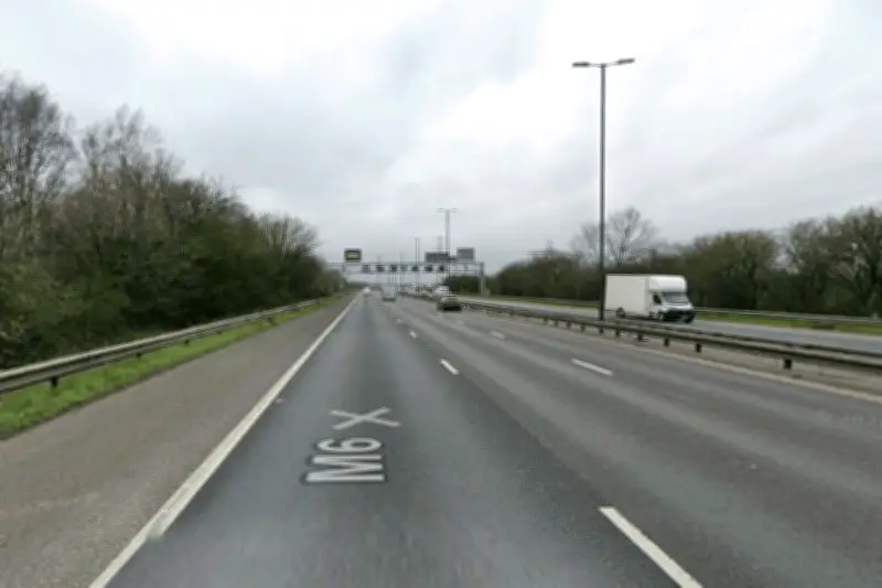 M6 Crash Near M5 Junction Causes Lane Closures and Delays