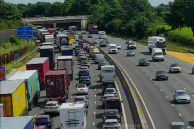 M6 Crash Near Stafford Causes Long Delays and Queues