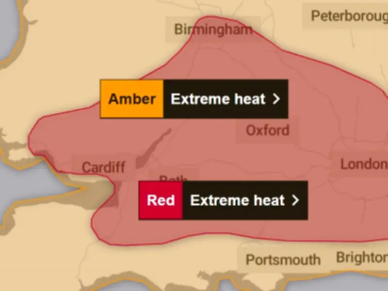 Met Office confirms 5 Midlands counties facing rare red heatwave warning
