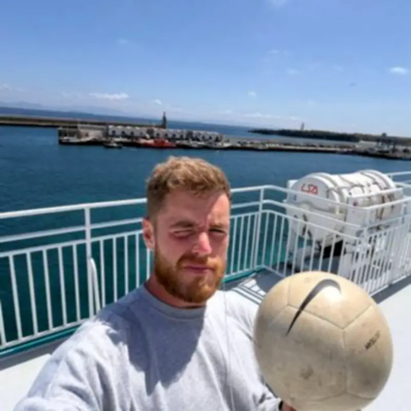 Midland Man Dribbles Football from Africa to England for World Cup Challenge