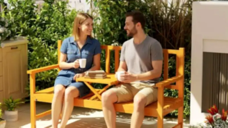 Multi-Purpose Garden Bench with Table Feature Now on Sale at £80.10