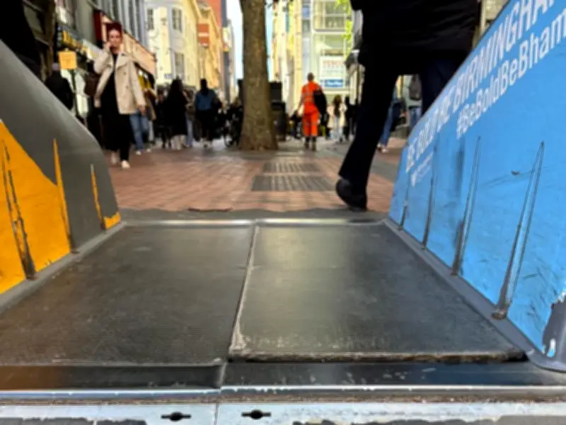 Mum trapped after wheelchair fall blasts Birmingham anti-terror bollards