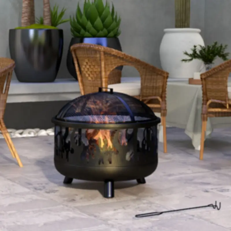 Outsunny 2-in-1 Fire Pit BBQ Now £60, Cheaper Than Amazon