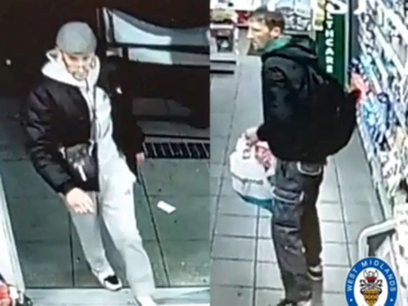 Police Release CCTV Images of Two Men After Pensnett Shop Theft