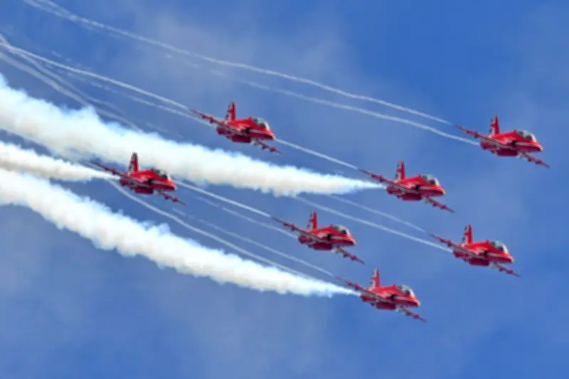 Red Arrows Dazzle Crowds at Cosford Air Show 2025