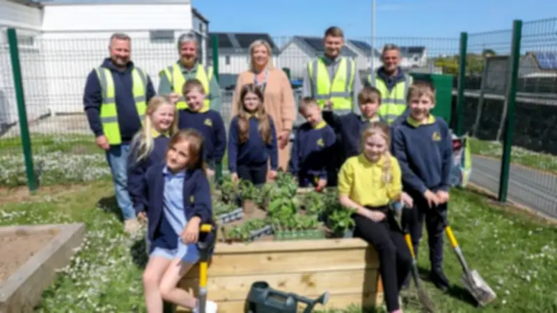 School Garden Project Boosts Outdoor Learning at Llanfechell