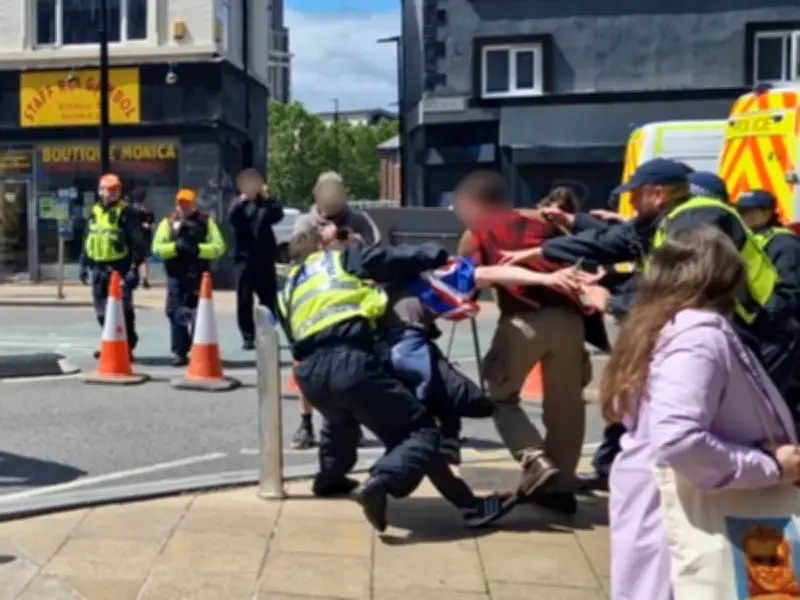 Teen Shoved Headfirst into Bollard by Police at Sheffield Protest