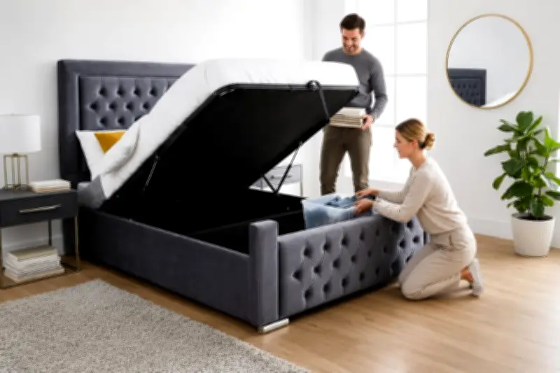Upgrade Your Bedroom with a Stylish Ottoman Storage Bed