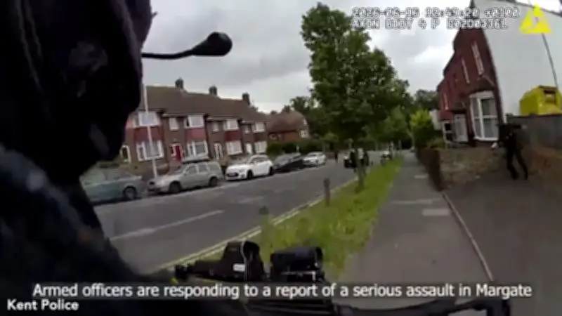 Van driver helps armed police catch suspect in dramatic Kent chase