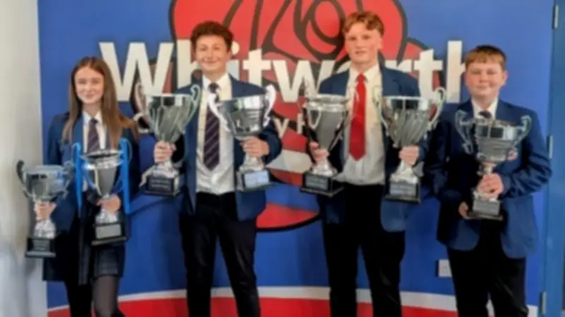 Whitworth High School Football Teams Win Five League Titles and Two Cups