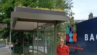 Living Roof Bus Stop Installed in Bacup to Boost Urban Biodiversity