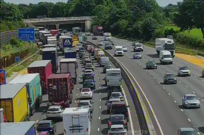 M6 Crash Near Stafford Causes Long Delays and Queues