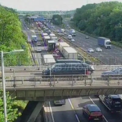 Major M6 Delays After Multi-Vehicle Crash Causes Oil Spill
