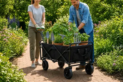 Save on Folding Garden Trolley and Wagon Cart Deals on Wowcher