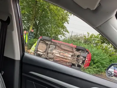 Woman Hospitalised After Car Overturns in Chester Road Crash