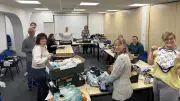 David Wilson Homes staff volunteer at Home-Start West Berkshire Baby Bank in Newbury