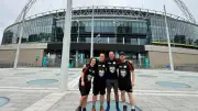 Football Coaches Walk from Wembley to Dunton Bassett for Charity