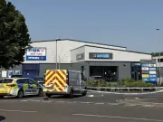 Police Cordon Outside Greggs and Screwfix in Great Barr Business Park