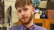 Volunteer Rhys Shines at Moya Cole Hospice Bridal Boutique