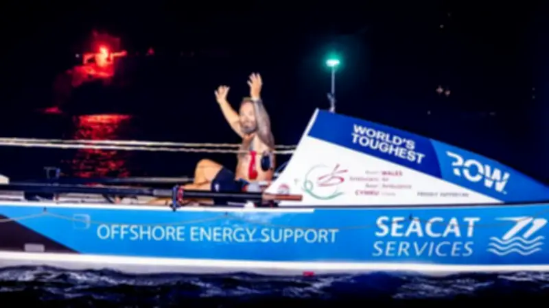Aberdyfi Adventurer Honored for Solo Atlantic Row Raising £30k for Air Ambulance