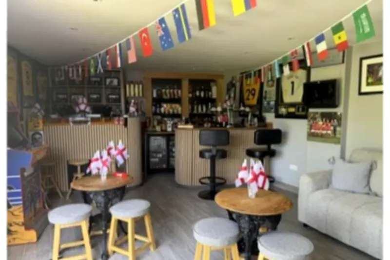 Black Country Man Turns Garden Shed into World Cup Fan Zone