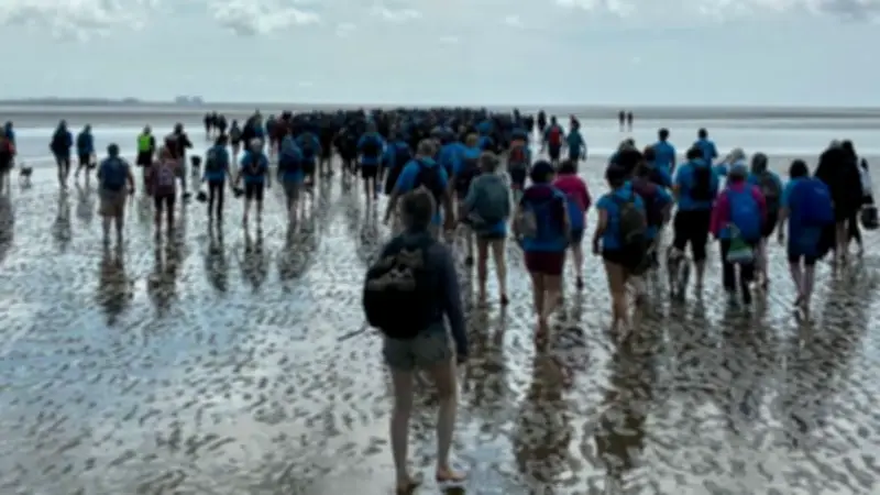 Charity Iconic Morecambe Bay Walk Returns for 13th Time