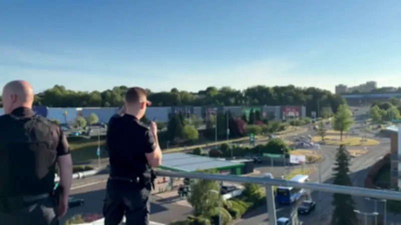 Dudley Council Drone Catches Yobs and Car Cruisers at Merry Hill