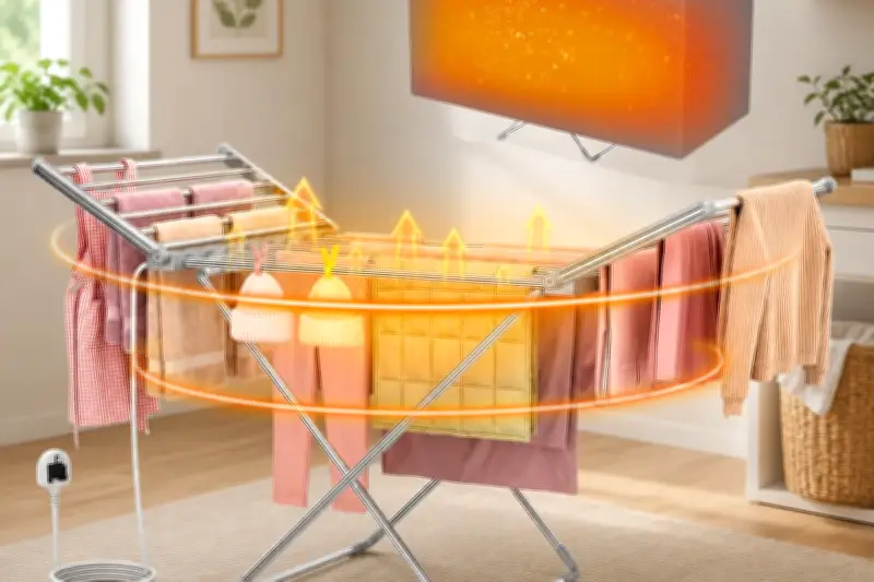 Heated Airer Cuts Drying Time by 50%: Amazon's PurKeep Laundry Solution