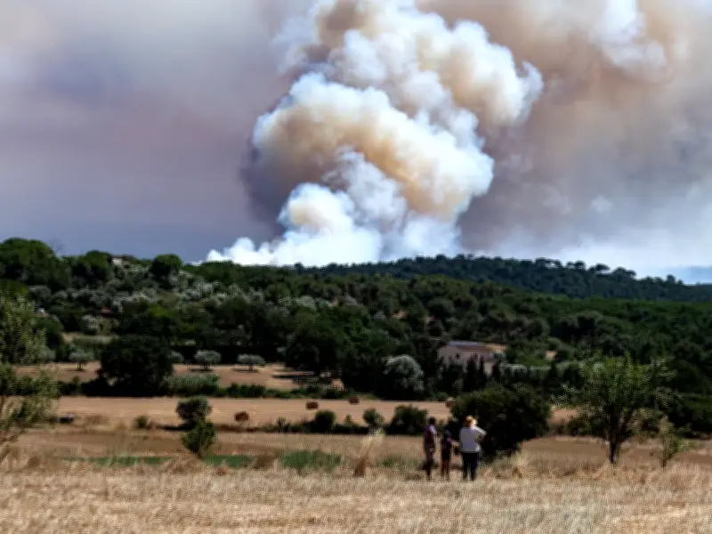 Huge Spain Wildfire Erupts Near Costa Brava, 12 Towns Locked Down