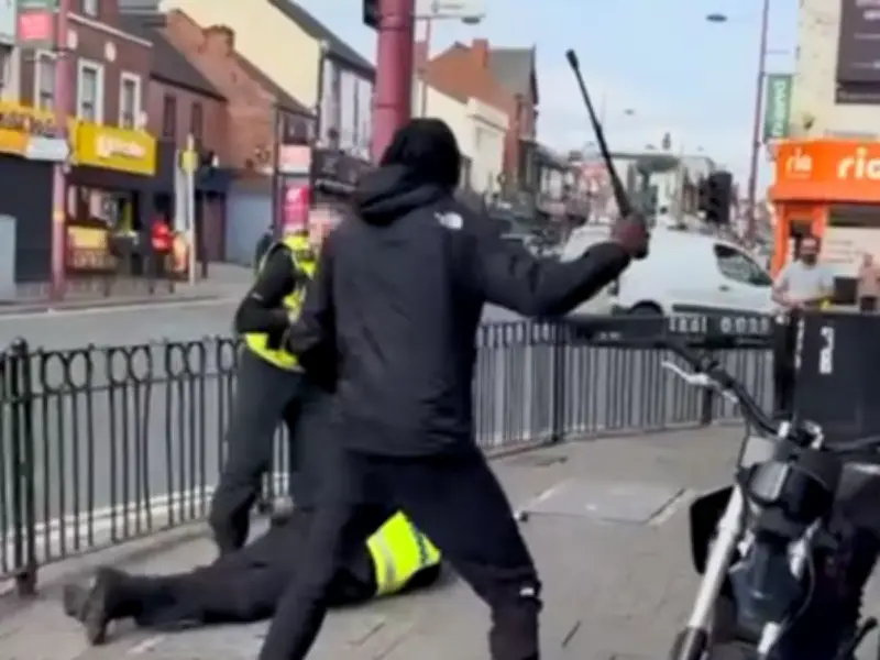 Man Hits Police Officer with Baton During Soho Road Scuffle in Handsworth