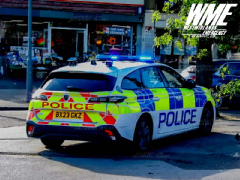 Man Stabbed in Birmingham Street and Rushed to Hospital with Leg Wounds