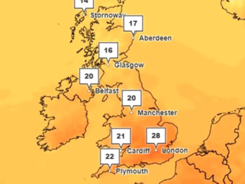 Met Office: 'Increasingly Hot' Next Week After 28C Weekend in Midlands
