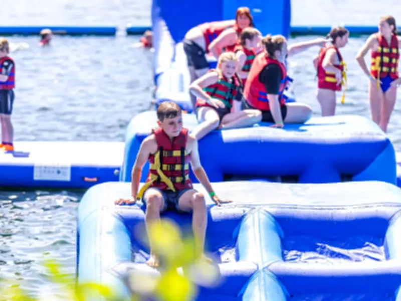 New Swing at Alderford Lake Aquapark in Whitchurch, 1 Hour from Birmingham