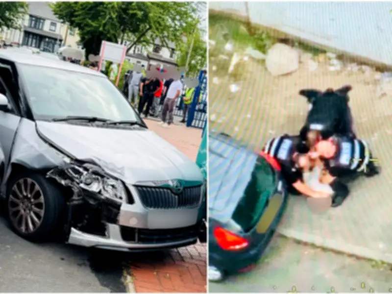 Nurse car-jacked outside hospital, threatened with needle, struck by vehicle