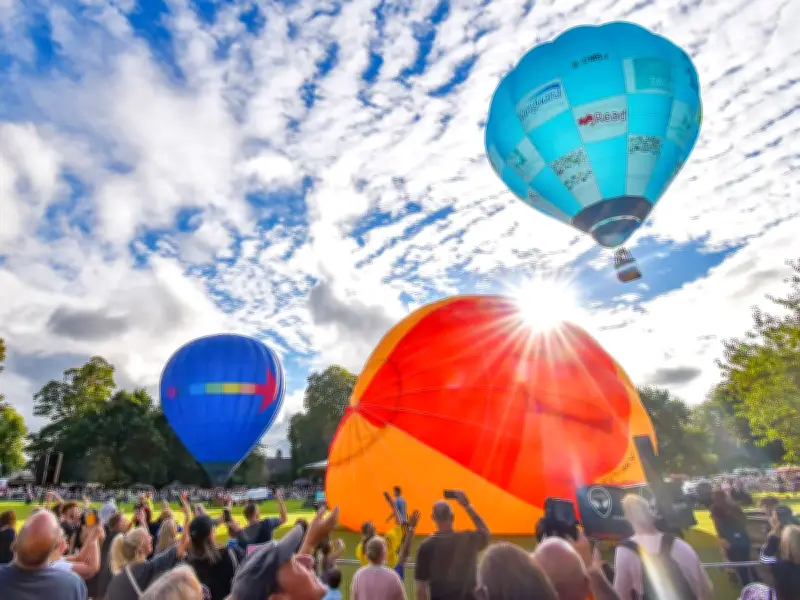 Oswestry Hot Air Balloon Carnival: Free Family Fun 80 Mins from Birmingham