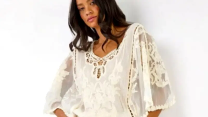 Roman's Dusk Lace Blouse: Elegant Summer Top with 10% Off Sale