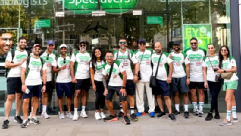 Specsavers London Staff Raise Over £2,600 for Children's Charities in 30-Mile Walk