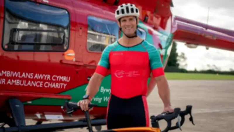Wales Air Ambulance Crew Swaps Helicopter for Bike in Fundraising Ride