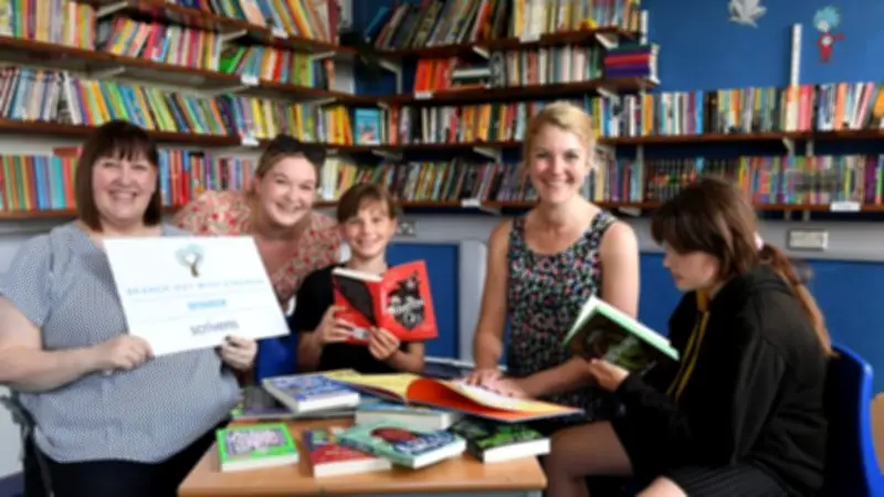 Wem school library gets new books thanks to Scrivens community pledge