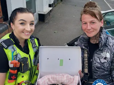 Abandoned Kittens Found on Sofa in Walsall Street Rescued by Police
