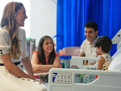 Princess Kate Blows Kiss to Boy During Heartwarming Hospital Visit