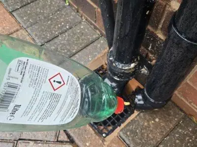 UK households urged to pour washing up liquid down drains on Sunday